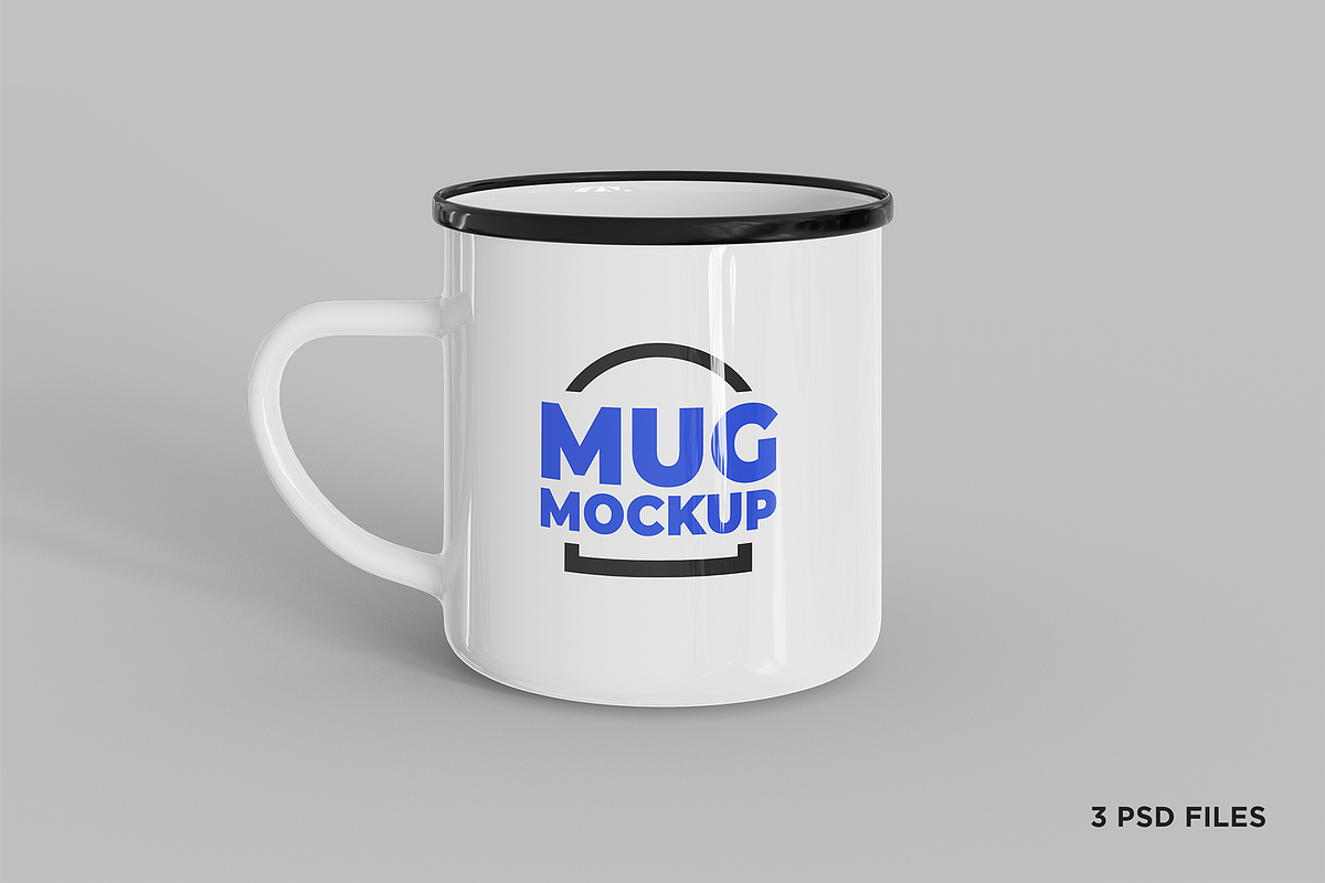 Enamel Camp Mug Mockup, a Cups & Container Mockup by Muhazdinata (Photo 1 of 6)