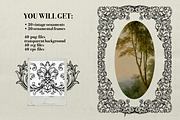 OrnamentalGarden  Frames&Ornaments, a Decorative Illustration by heyXeni (Thumbnail 2 of 11)