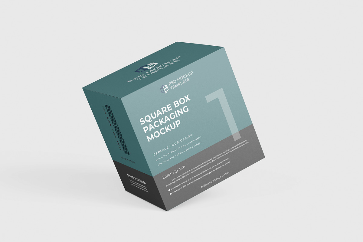 Square Box Mockup, a Packaging Mockup by tiyasprabawa (Photo 8 of 11)
