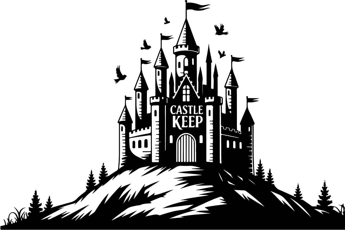 Medieval Castle Silhouette Set, an Illustration by BIPLOB EXPERT (Photo 9 of 9)