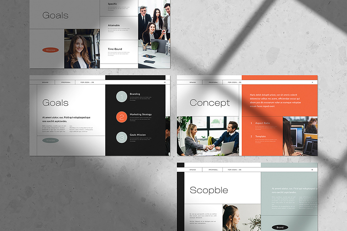 Brand Proposal Template, a Presentation Template by White Graphic (Photo 5 of 7)