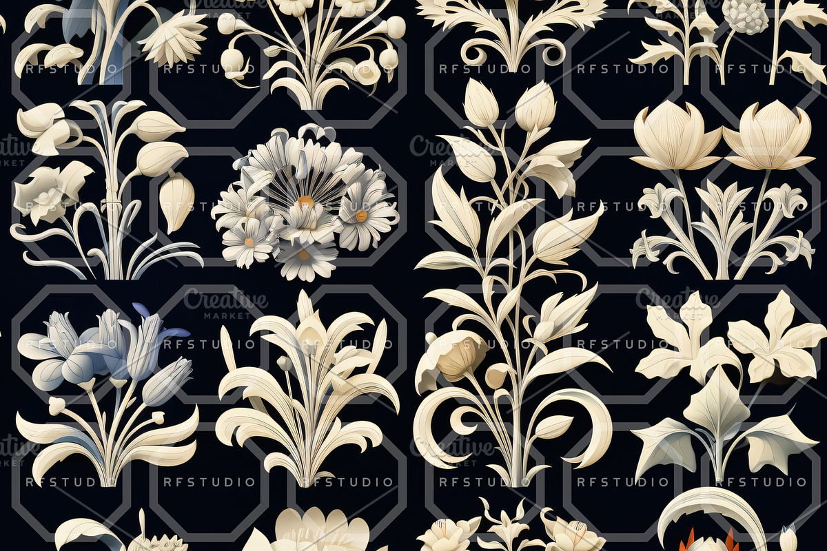 EXOTIC DÉCOR. Seamless Patterns, a Texture Illustration by RefinedFantasyStudio (Photo 6 of 9)