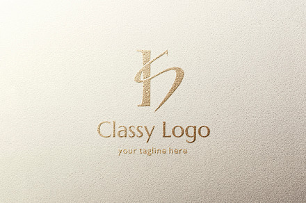 KS classical initials monogram