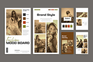 Modern Brand Fashion Mood Board, a Stationery Template by MightyDesign
