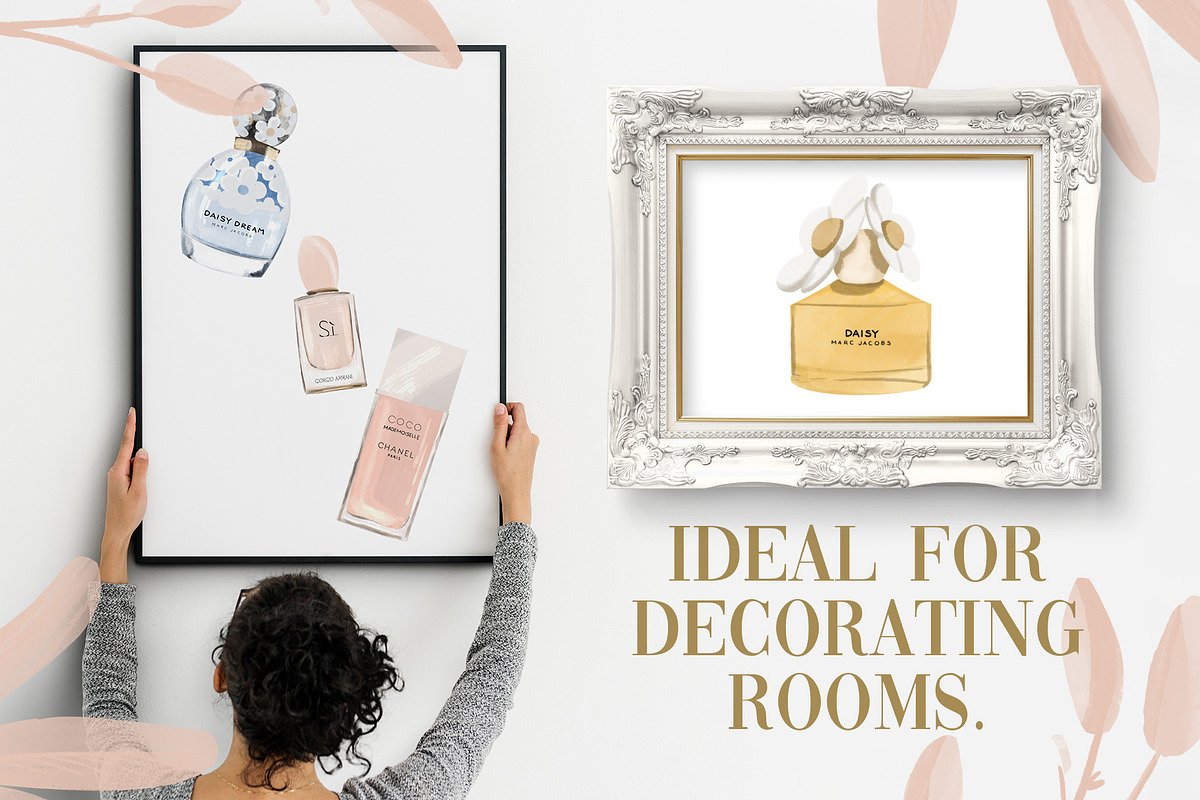 Elixir 25 watercolor style perfumes, an Illustration by Cocoa studio by Eliza M (Photo 3 of 6)