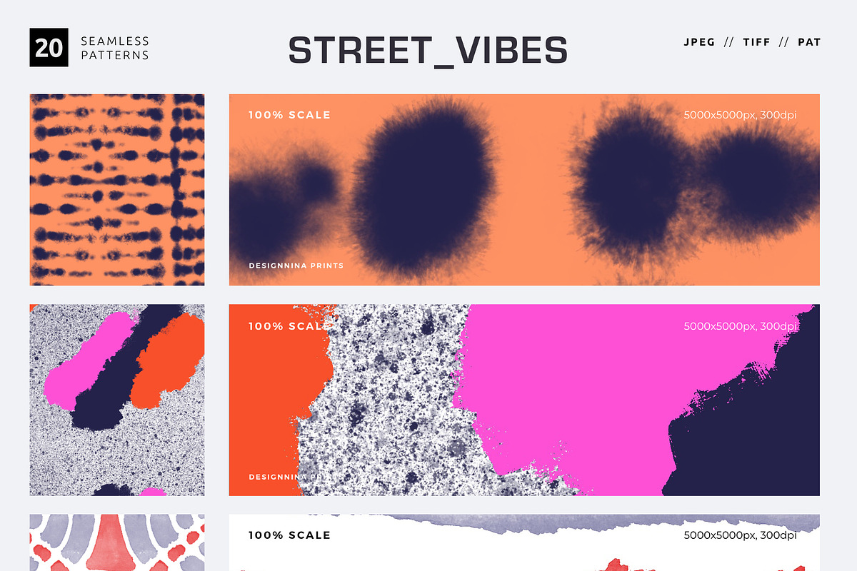 STREET_VIBES Seamless Patterns, a Pattern Graphic by Designnina Shop (Photo 6 of 13)