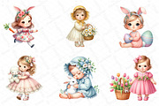 Easter Cute Baby Girls Sublimation, an Illustration by DreamPrint404 (Thumbnail 4 of 5)