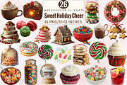 Sweet Holiday Cheer Clipart Bundle., an Illustration by SVGArt (Thumbnail 1 of 8)
