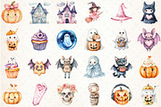Halloween Kawaii Spooky Clipart, an Illustration by Libby Wishes (Thumbnail 2 of 6)