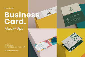 Realistic Business Card Mock-Ups