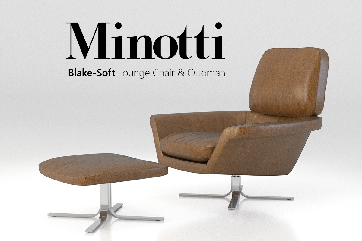 Minotti Blake-Soft lounge chair set, a Furniture 3D Model by WidhiMuttaqien (Photo 1 of 3)