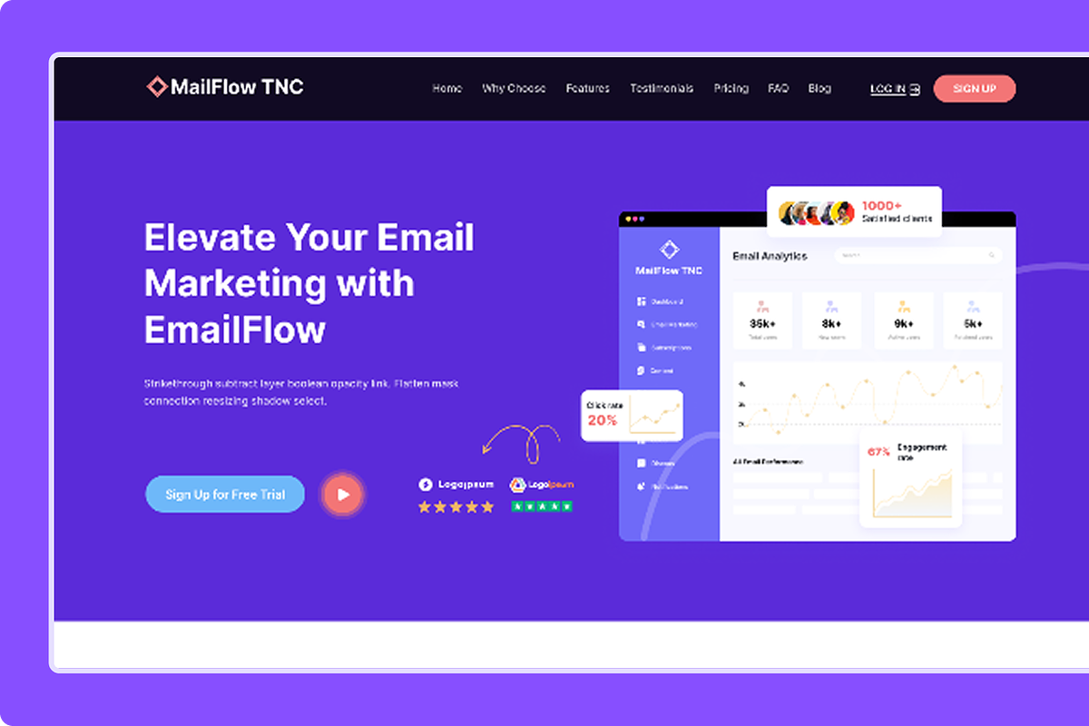 MailFlow TNC, Marketing Figma UI Kit, an UI Kit Template by TNCFlow (Photo 3 of 5)