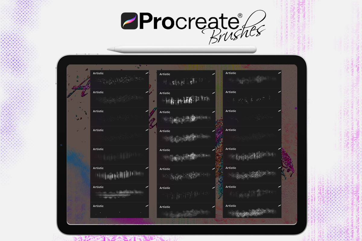 Artistic Brushes for Procreate, a Brush Add-On by FaeryDesign (Photo 4 of 9)