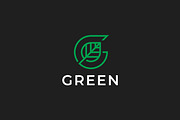 Green Leaf Logo Abstract Letter G, a Branding & Logo Template by Signatoro (Thumbnail 2 of 3)