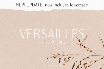 Versailles | A Classic Sans, a Sans Serif Font by Jen Wagner Co