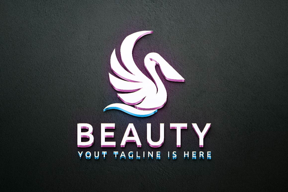 Pink Beauty Pelican Bird Animal Logo, a Branding & Logo Template by jongcreative (Photo 2 of 4)