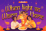Bharvati - Diwali Display Font, a Sans Serif Font by Burntilldead (Thumbnail 3 of 12)