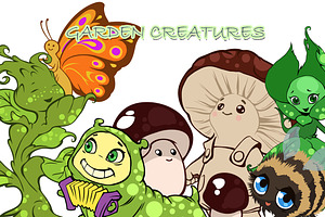 Garden Creatures Set