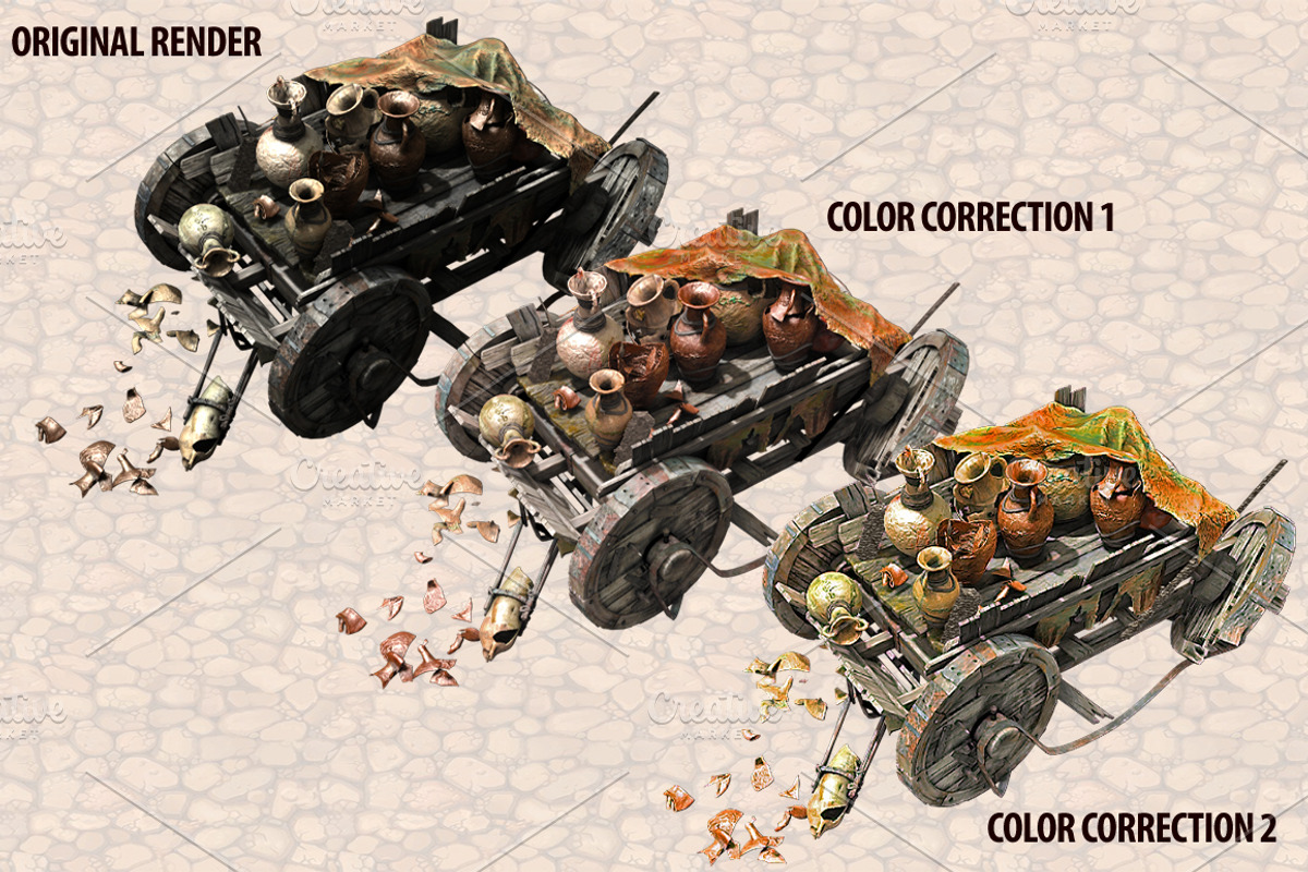 Isometric Ancient City Pack, an Object Graphic by Beatheart Creative Studio (Photo 57 of 77)