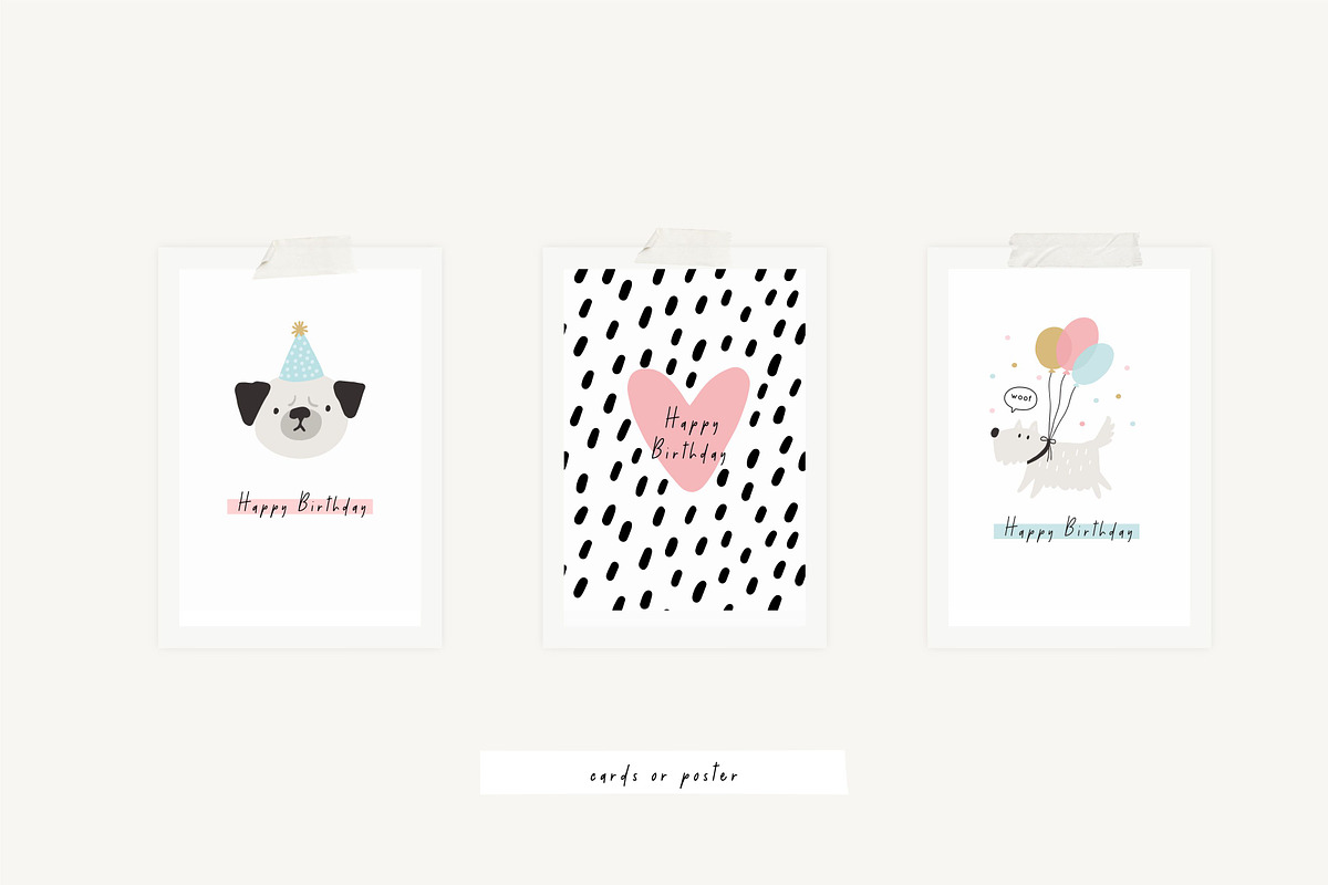 Best dog ever - cute cartoon dogs, an Animal Illustration by Barkova Nadya (Photo 7 of 7)