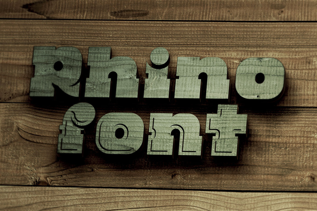 Rhino - Display Font preview 5