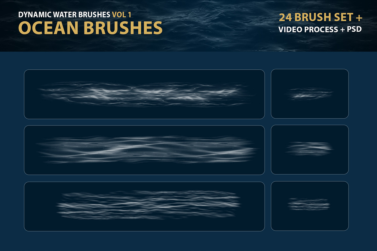 Dynamic Ocean Photoshop Brushes, a Brush Add-On by Mohamed Saber (Photo 5 of 7)