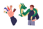 Puppet show, toy theater for kids, a Person Illustration by Good Studio (Thumbnail 5 of 8)