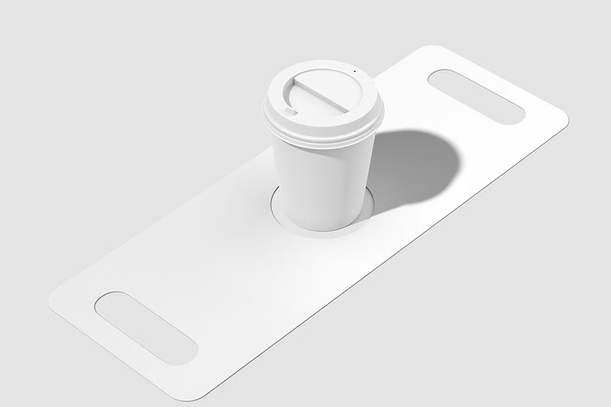 Cup Holder Tray Mockup, a Cups & Container Mockup by graphicsauce (Photo 3 of 4)