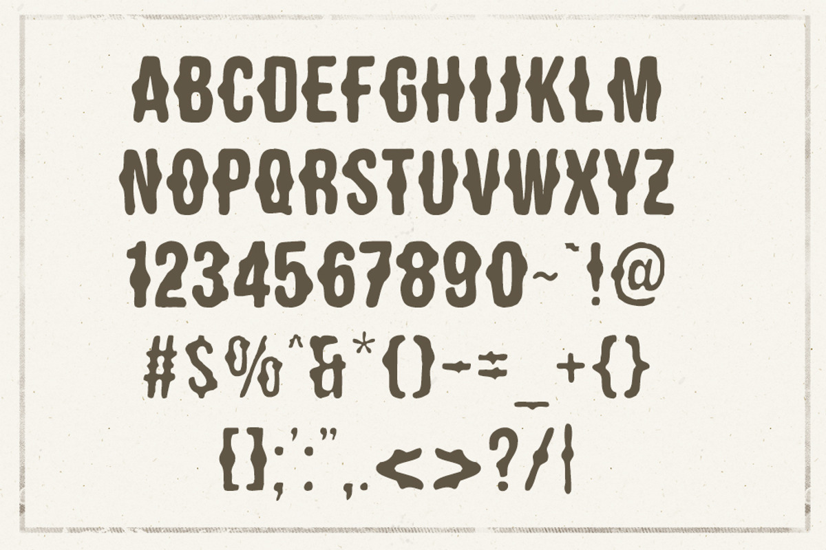 [30% off!] Shaken Font 5 Styles, a Font by Frisk Shop (Photo 4 of 5)