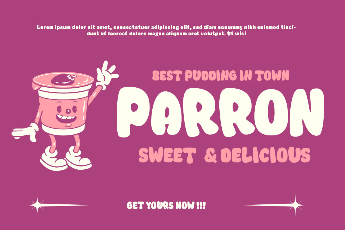 La Rezolt - Bubble Display Font, a Handwritten Font by twinstd (Photo 7 of 10)