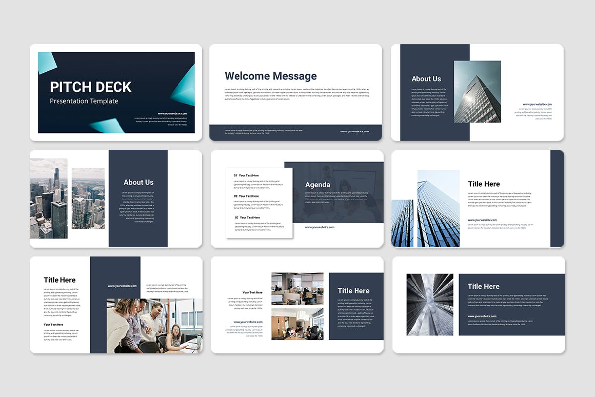 Pitch Deck - PowerPoint Template, a Presentation Template by QR Design Studio (Photo 2 of 3)