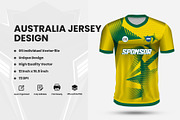 Australia Cricket Jersey Design, a Sport Illustration by samsulpassive (Thumbnail 1 of 3)