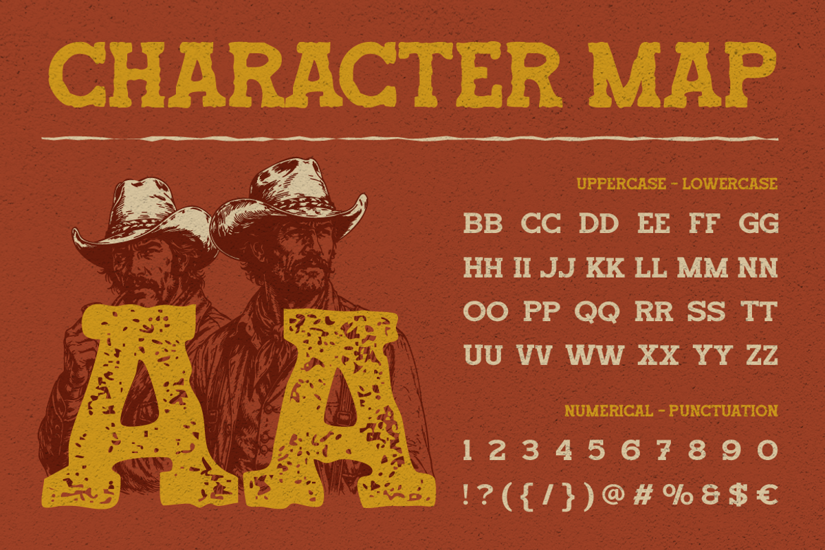 Redtown - Western Typeface, a Slab Serif Font by Burntilldead (Photo 2 of 11)