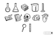 Science Doodle Hand Drawn, an Object Graphic by SLAB! Design (Thumbnail 3 of 3)