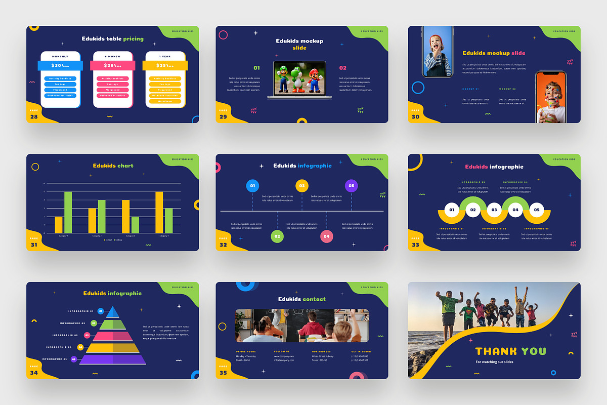 Kids Education Google Slides, a Presentation Template by BeadyLab (Photo 5 of 6)