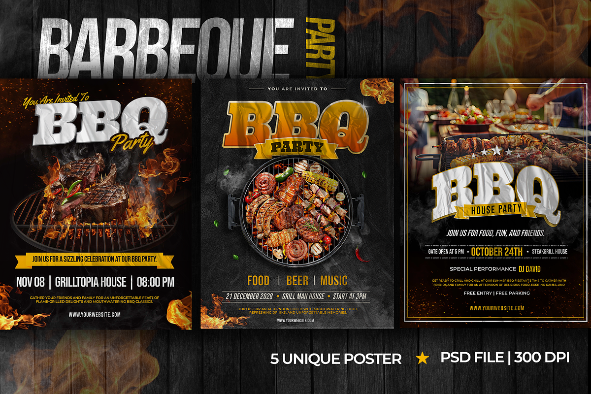 Grill - Flyer Templates, a Flyer Template by Inviline.co (Photo 4 of 7)