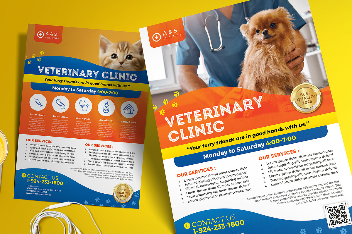 Veterinary Flyer, a Flyer Template by Aarley Kaiven