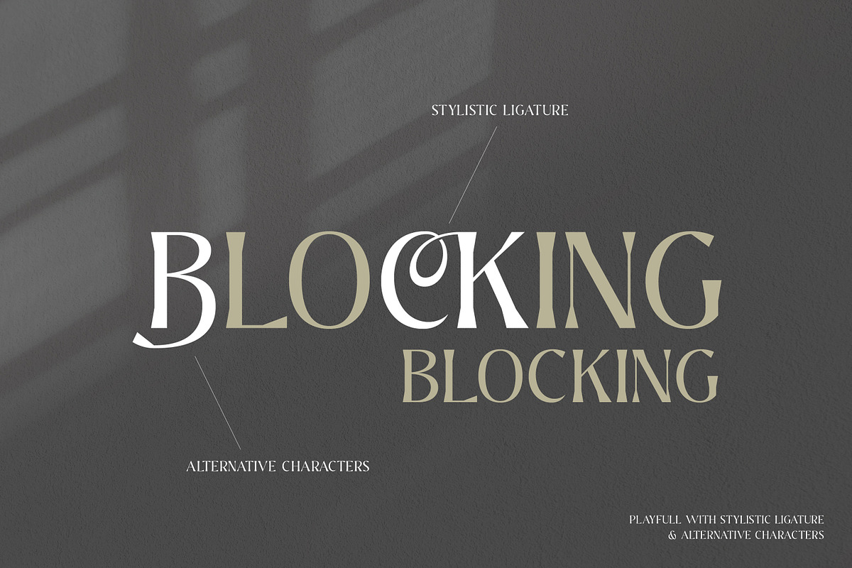 Clemb - Ligature Display Font, a Serif Font by Ekahermawan (Photo 4 of 14)