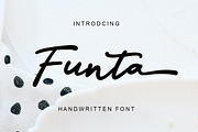 Funta, a Script Font by Gatype (Thumbnail 1 of 8)