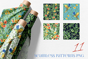 Parrots & tropical leaves watercolor, an Animal Illustration by NATASHA CHU (Thumbnail 16 of 21)
