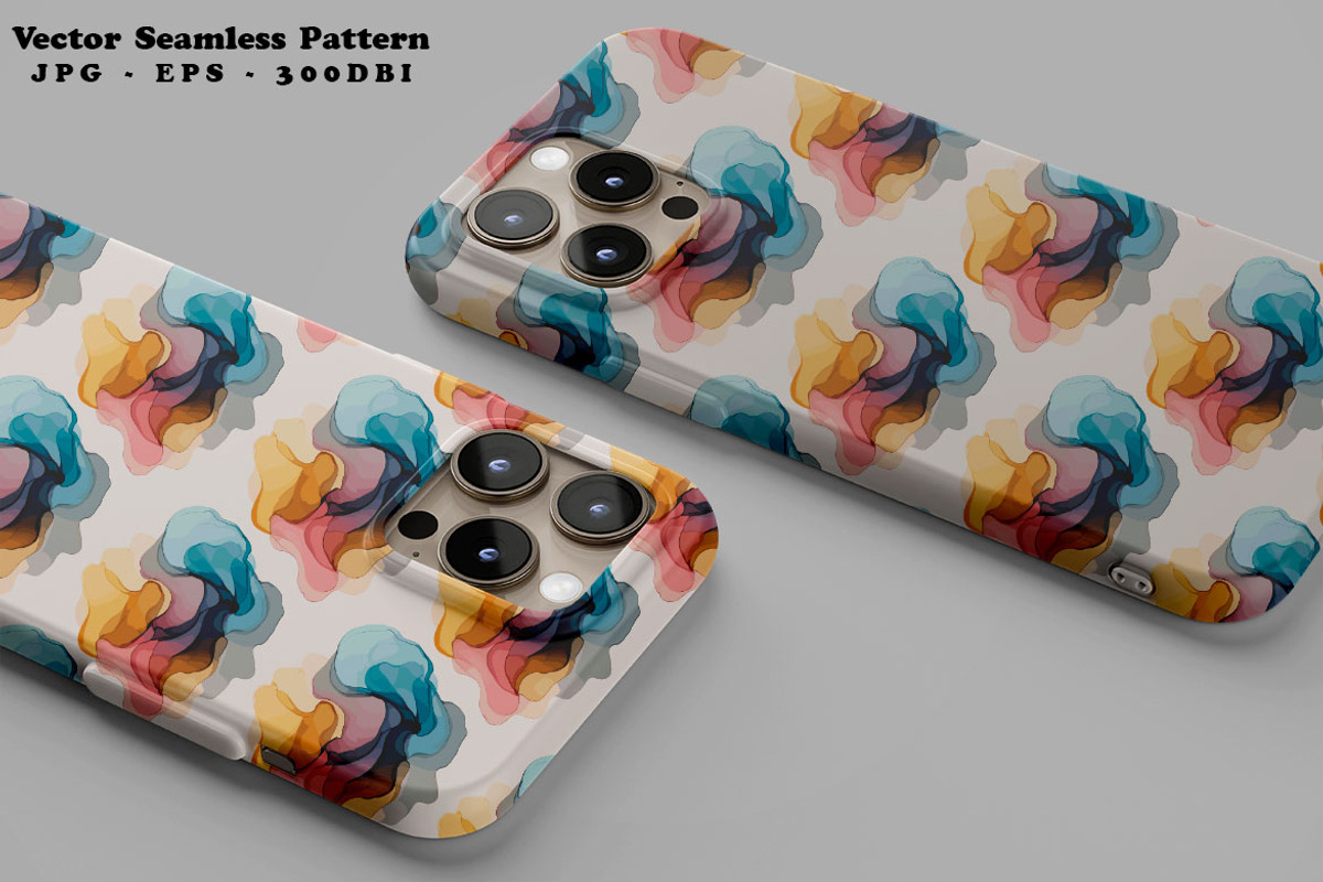 Colorful Liquid Watercolor Vector, a Pattern Graphic by one-touch (Photo 2 of 10)