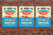 Beige Swimming Lessons Flyer Set, a Flyer Template by Aiyari Graphic (Thumbnail 3 of 3)