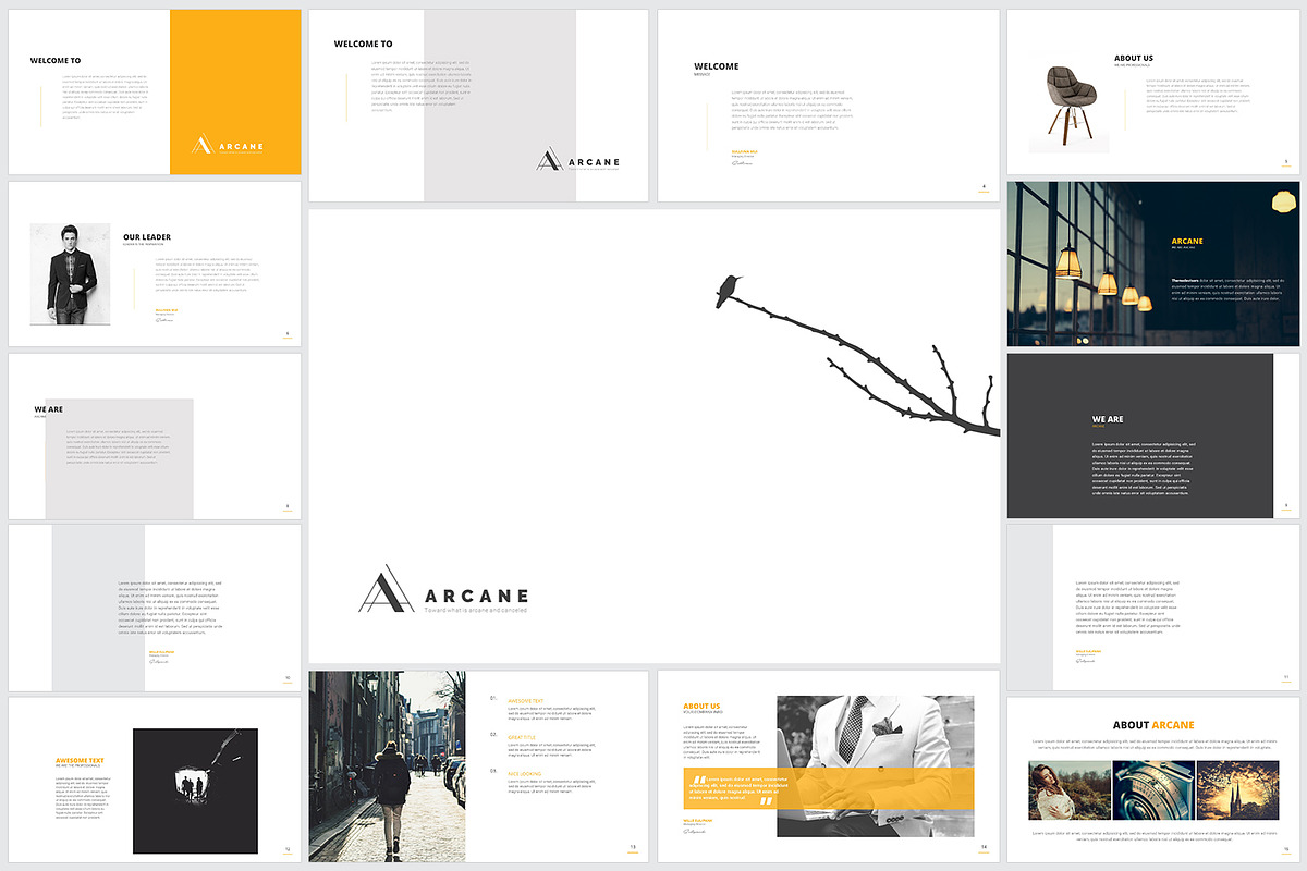 Arcane Powerpoint Presentation, a Presentation Template by ThemeDevisers (Photo 1 of 14)