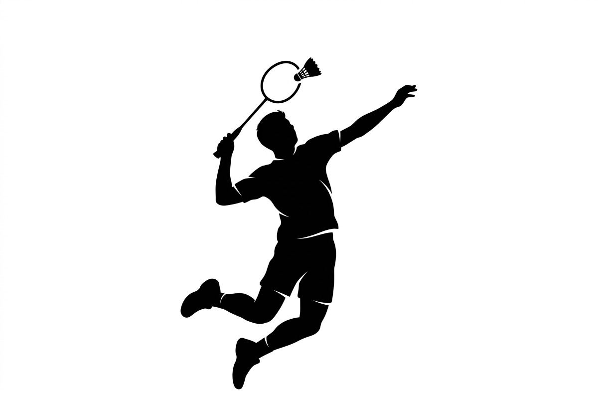 60 Badminton Player Smash Silhouette, a Person Illustration by Amazin_art (Photo 13 of 42)