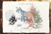 Merry Christmas! Vintage winter set, a Seasonal Illustration by Pamyatka Shop (Thumbnail 6 of 20)