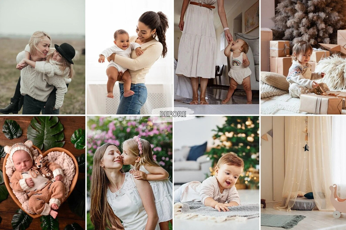 10 Mommy Blogger Lightroom Presets, a Preset Add-On by LucaTheme (Photo 2 of 9)