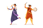 Indian musicians and dancers set, a Person Illustration by Good Studio (Thumbnail 2 of 6)