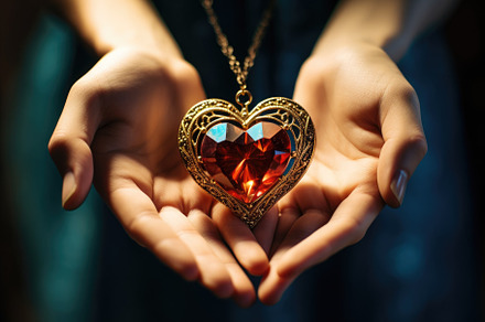 A person delicately holds a heart-sh, a Photo by Iftikhar Alam