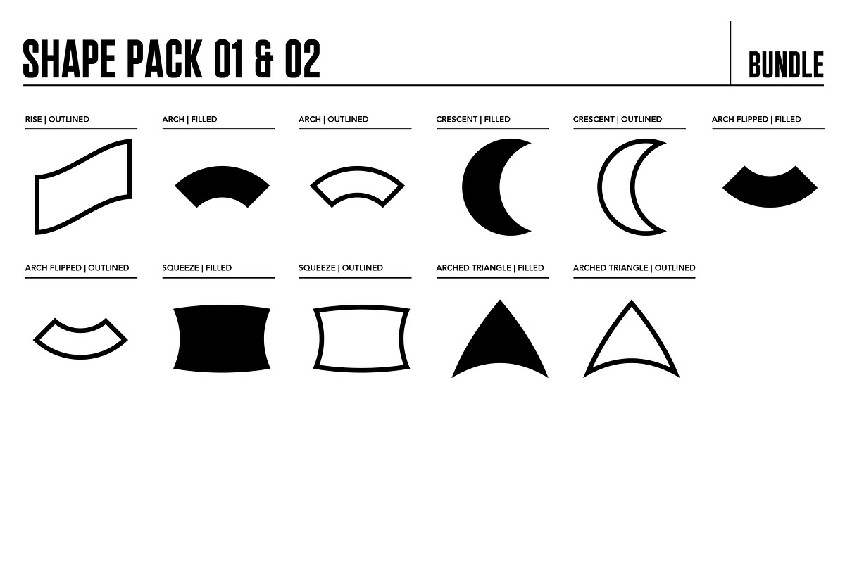 81 Shapes Brush Bundle for Procreate, a Brush Add-On by Quiver Supply Co. (Photo 12 of 13)