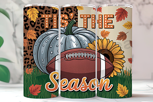 Tis The Season Football Tumbler, an Arts & Entertainment Photo by LamanAzalea